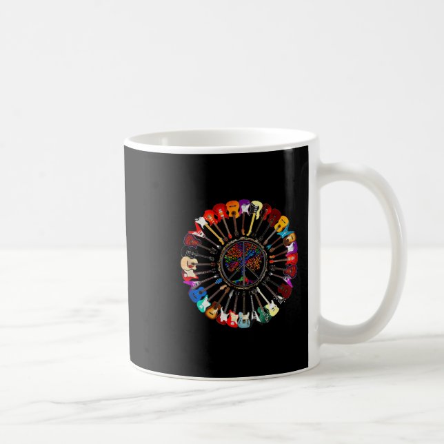 Imagine Hipe People Living Life In Peace And Love  Coffee Mug (Right)