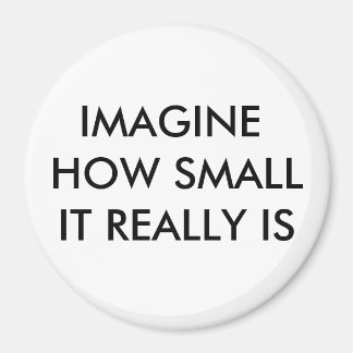 IMAGINE HOW SMALL IT REALLY IS MAGNET