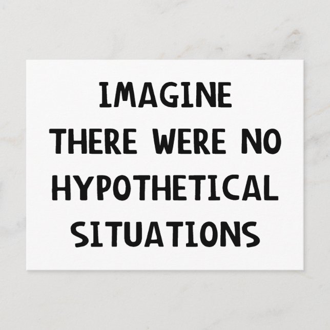 Imagine Hypothetical Postcard (Front)