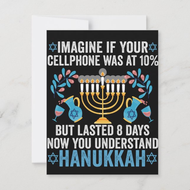 Imagine If Your Cell Phone Was At 10% But Lasted 8 Card (Front)