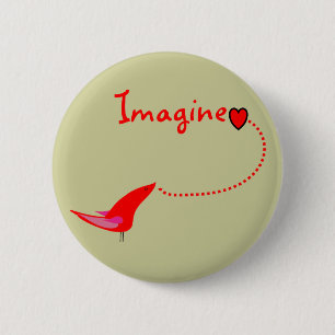 "Imagine"---John Gifts 2 Inch Round Button