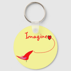 "Imagine"---John Gifts Keychain