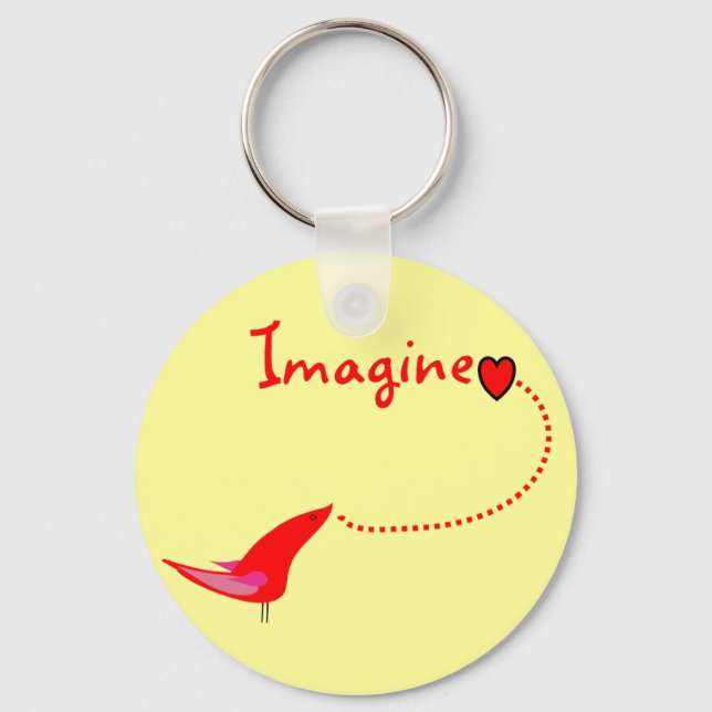 "Imagine"---John Gifts Keychain (Front)