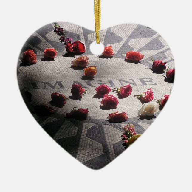 Imagine Mosaic Central Park Ceramic Ornament (Front)