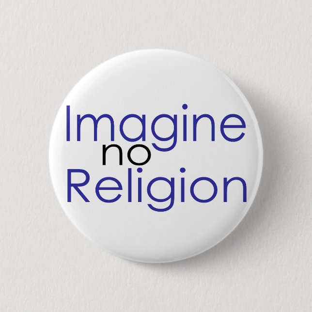 Imagine no Religion 2 Inch Round Button (Front)