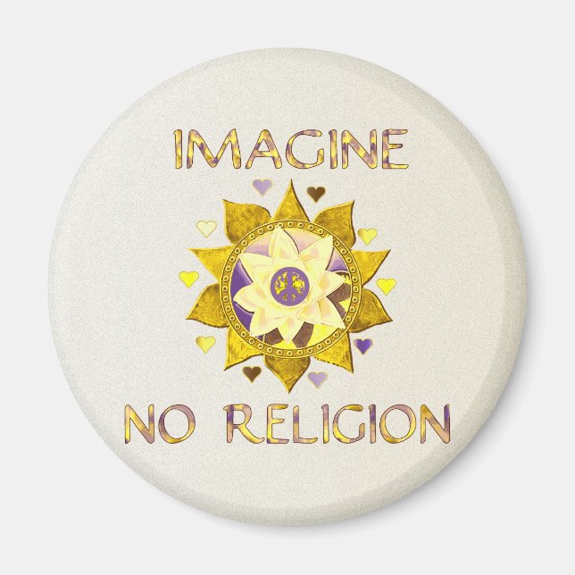 Imagine No Religion Magnet (Front)