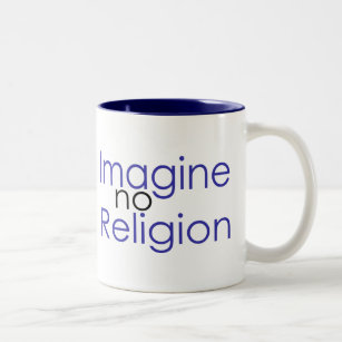 Imagine no Religion Two-Tone Coffee Mug