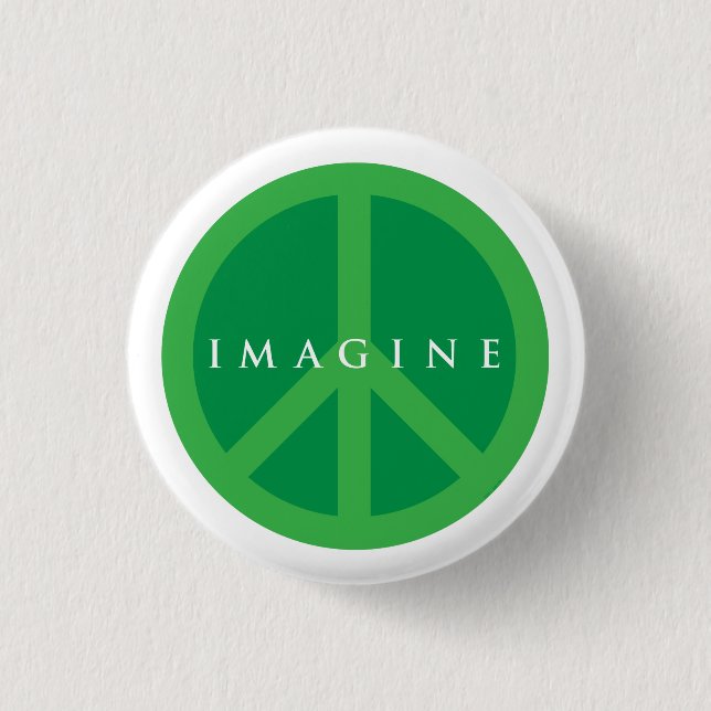 Imagine Peace 1 Inch Round Button (Front)