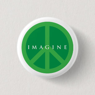Imagine Peace 1 Inch Round Button