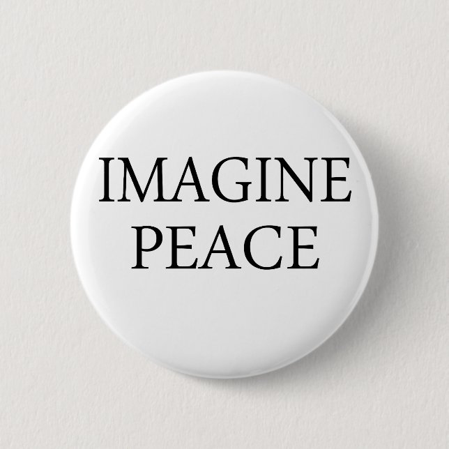 Imagine Peace 2 Inch Round Button (Front)