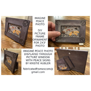 Imagine Peace Central Park Photo Frame Ornament  Poster
