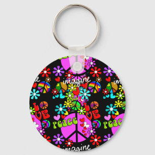 Imagine Peace  Star  Keychain