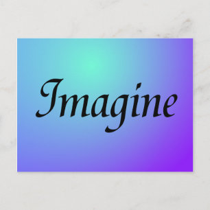 Imagine Purple Postcard