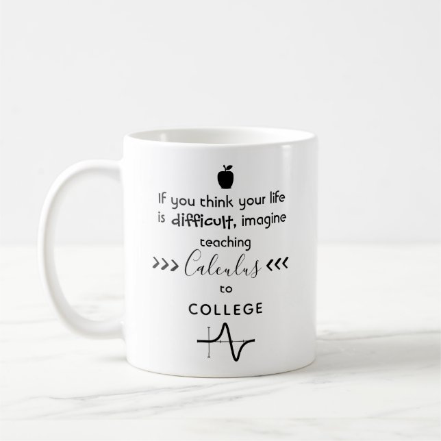 Imagine Teaching Calculus to College Coffee Mug (Left)