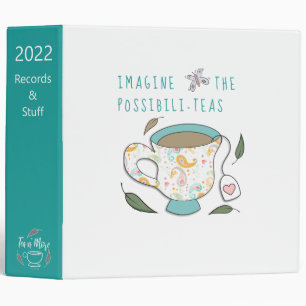 Imagine the Possibilities Tea Puns Binder
