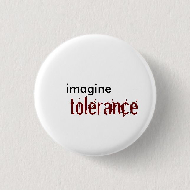 imagine, tolerance 1 inch round button (Front)