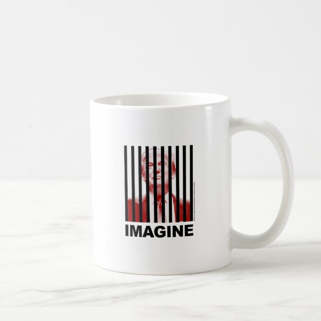 Imagine Trump Behind Bars Coffee Mug (Right)