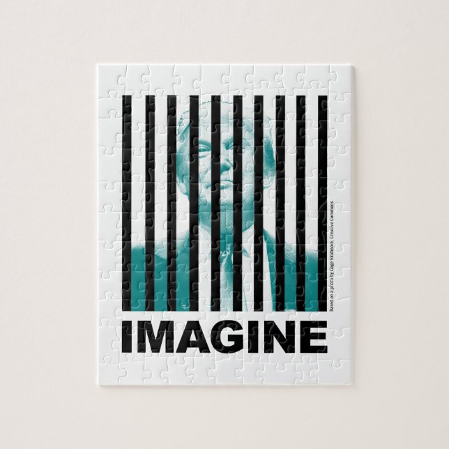 Imagine Trump Behind Bars Jigsaw Puzzle (Vertical)