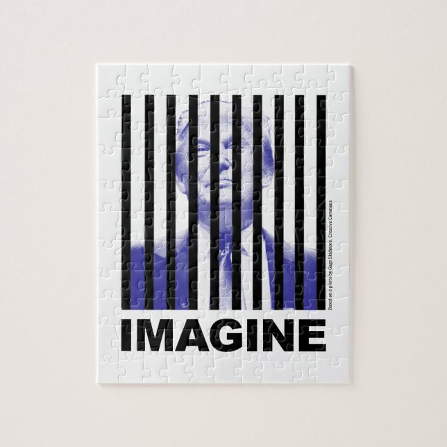 Imagine Trump Behind Bars Jigsaw Puzzle (Vertical)