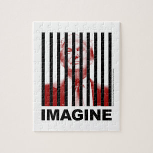 Imagine Trump Behind Bars Jigsaw Puzzle