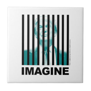 Imagine Trump Behind Bars Tile
