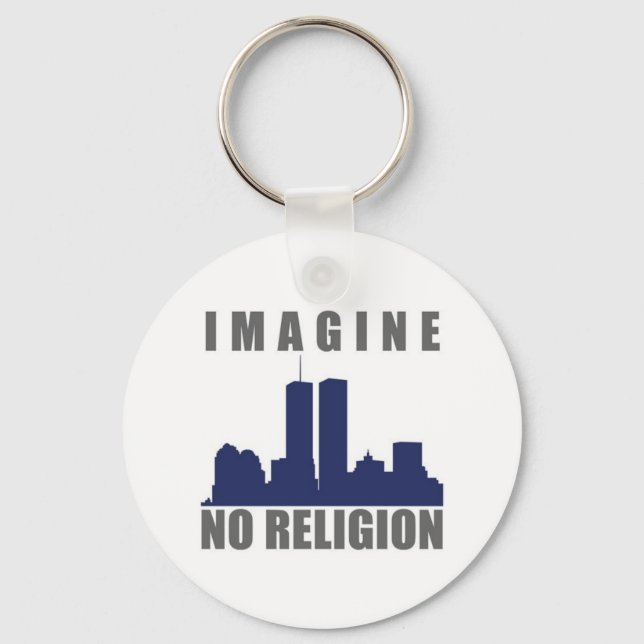Imagine Twin Towers sillouette Keychain (Front)