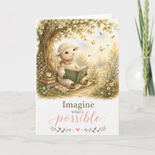 Imagine What's Possible Lamb Encouragement Card