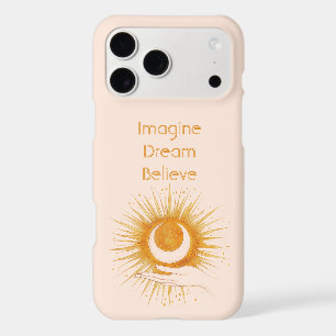 Imaginez Rêve Croire Or Orange Soleil Main