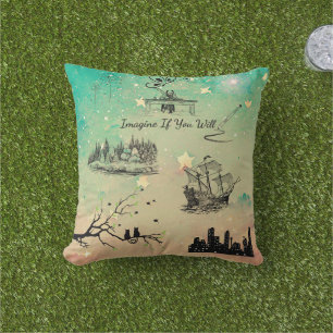 "Imaginez si" Coussin Coussin extérieur