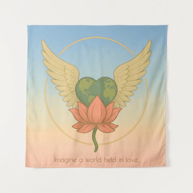 Imaginez un monde dans la Tapisserie de l'amour (Devant)