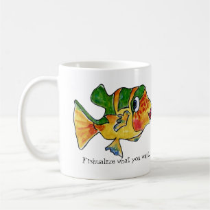 ImaginOCEAN Cartoon Box Fish Coffee Mug
