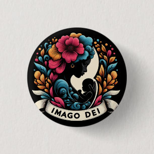Imago Dei, Image of God, 1 Inch Round Button