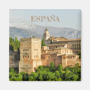 Imam Alhambra from Granada in Spain - Spain Magnet