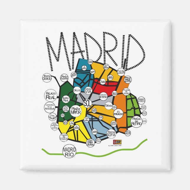 IMAN MADRID. CITIES COLLECTION. MAGNET (Front)