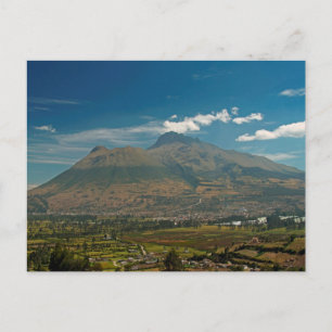 Imbabura volcano postcard