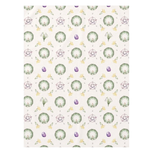 Imbolc Brigid Candlemas Alter Tablecloth (Front)