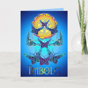 Imbolc Butterflies Blank Greeting Card