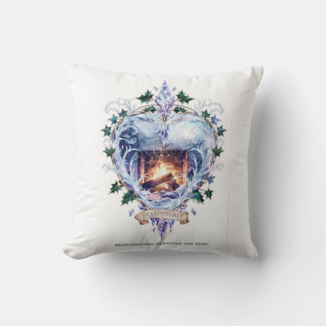 Imbolc Candle Veil T-Shirt | Veiled Rebirth Flame  Throw Pillow (Front)