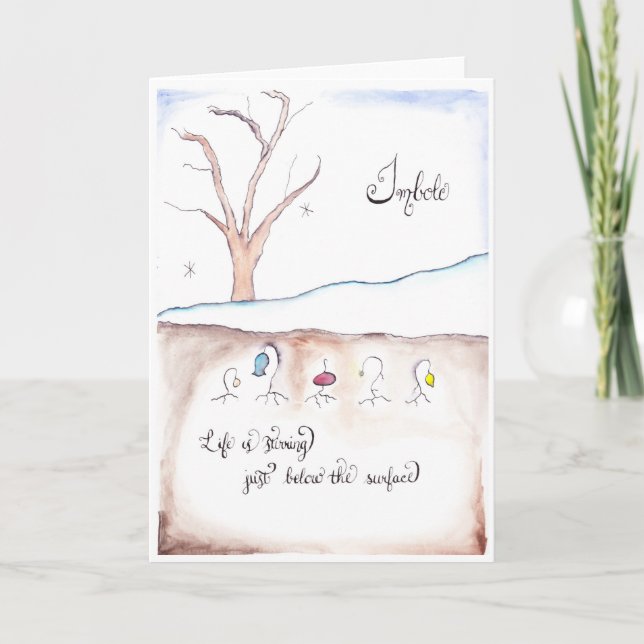 Imbolc Greeting Card (Front)