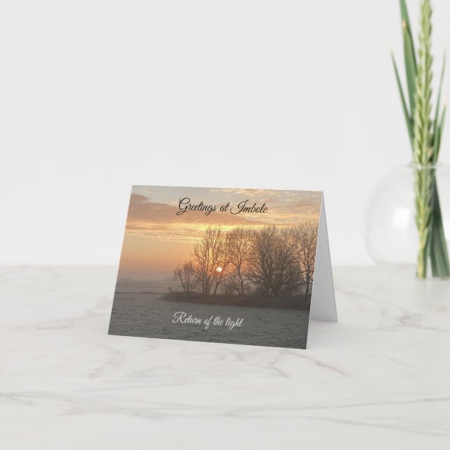 Imbolc greetings card (Front)