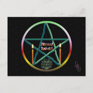 Imbolc Pentacle Postcard