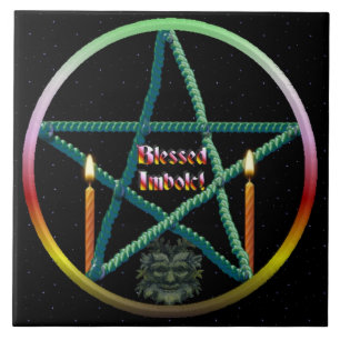 Imbolc Pentacle Tile