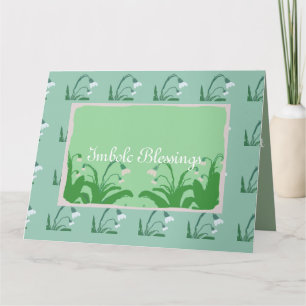 Imbolc Spring Sundrops in Green Card