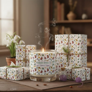 Imbolc Wrapping Paper Pagan Seasonal Pattern