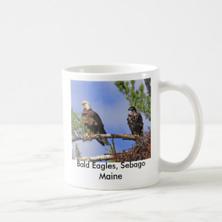 IMG_0411cn, Bald Eagles, Sebago Maine Coffee Mug