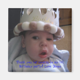 IMG_1660, Thank you for coming to my 1st Birthd... Magnet