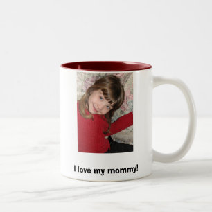 IMG_2263, I love my mommy! Two-Tone Coffee Mug