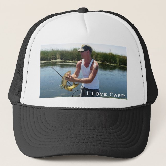 IMG_2702, I love Carp  - CarpKillers Inc. Trucker Hat (Front)