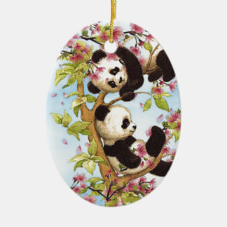 IMG_7386.PNG cute and colourful panda designed Ceramic Ornament