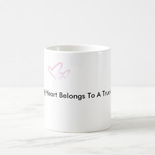 img-thing, My Heart Belongs To A Trucker Coffee Mug
